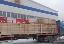 Предприятие ООО «Техпромимпэкс» приступила к отгрузке быстровозводимого здания пожарного депо